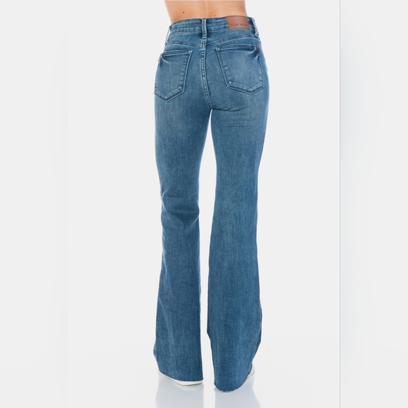 Judy Blue Full Size Tummy Control Cut Hem Flare Jeans - Picture 8 of 15